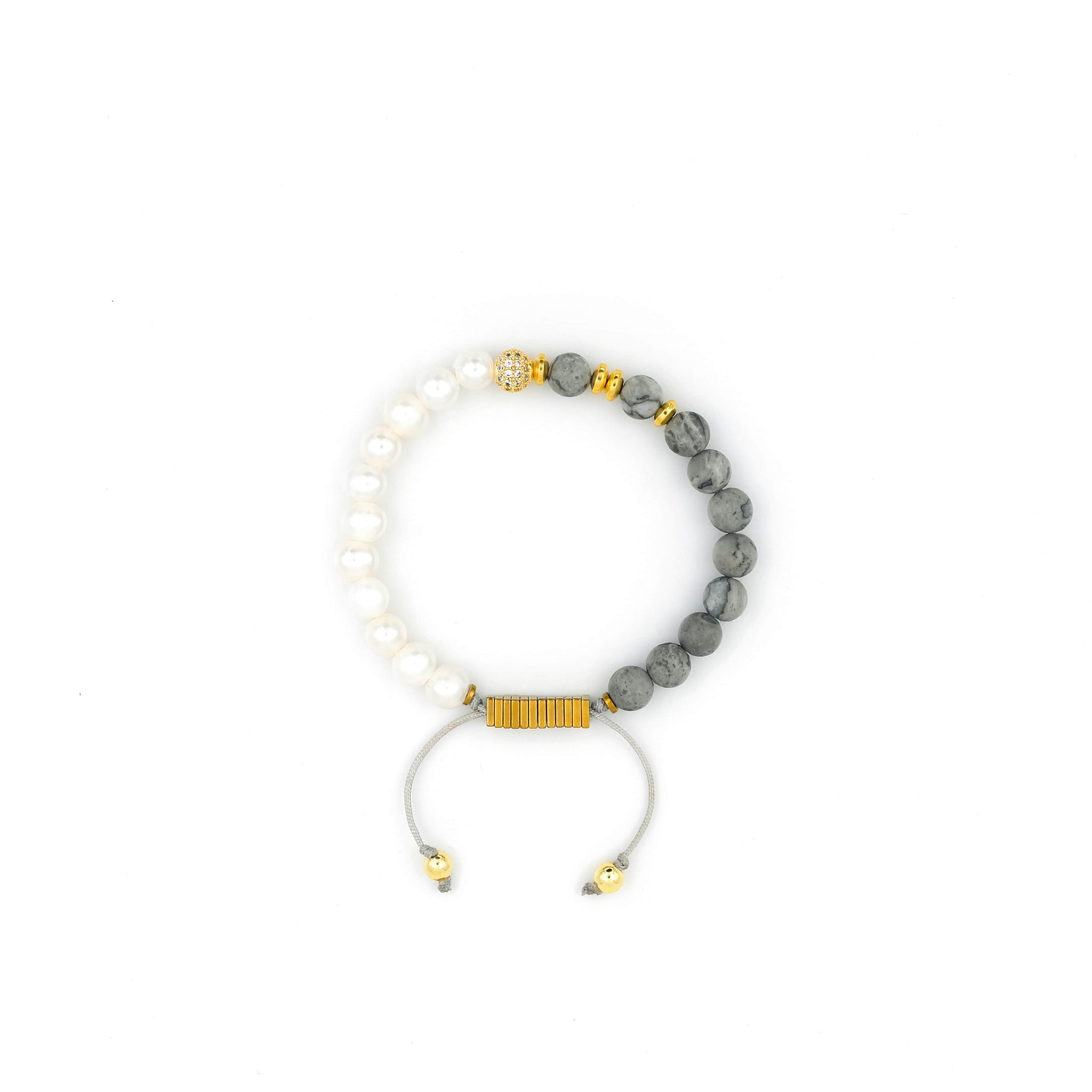 Jasper, Pearl & Hematite Bracelet | BCRF