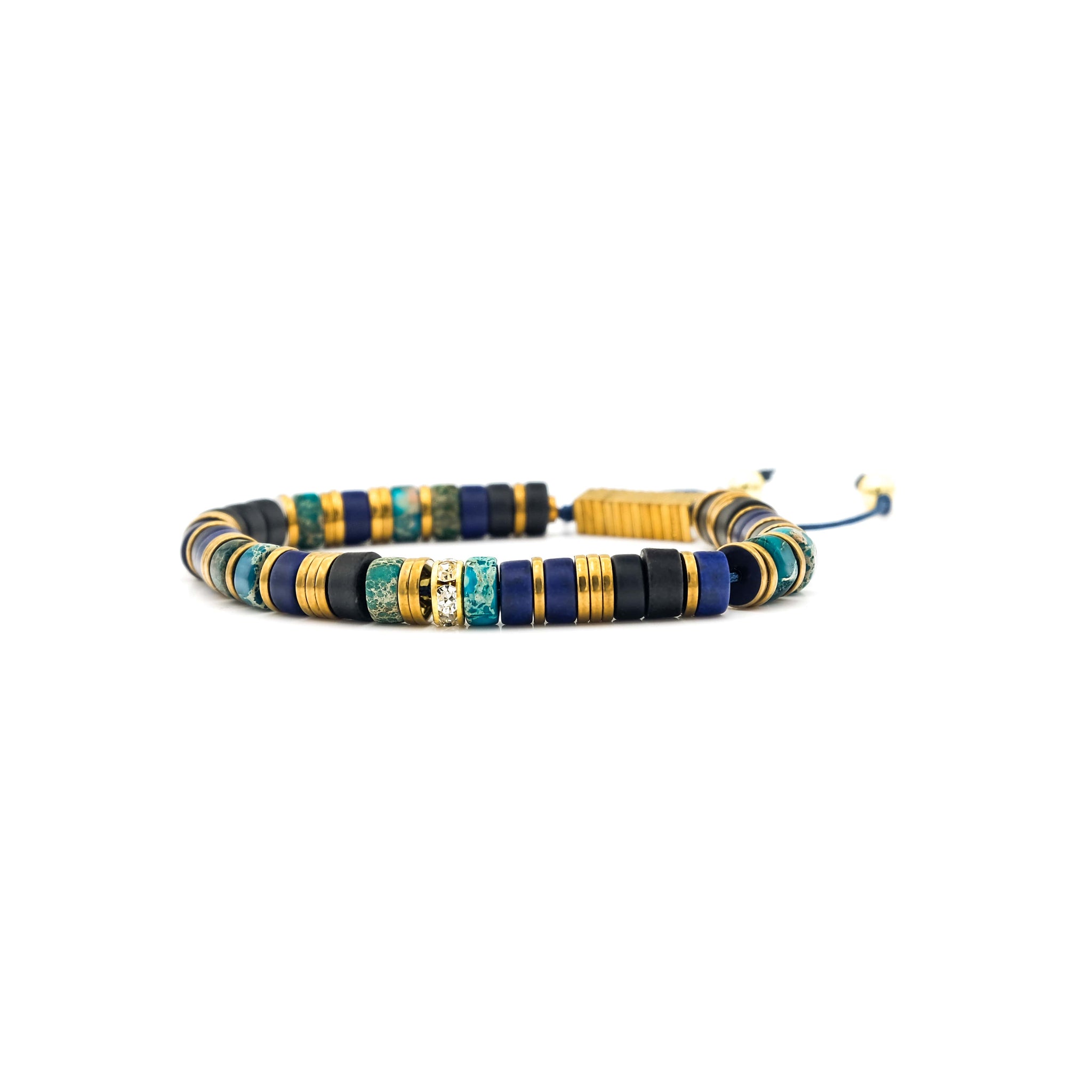 Lapis Lazuli, Jasper & Turquoise Heishi Bracelet | Teach For America