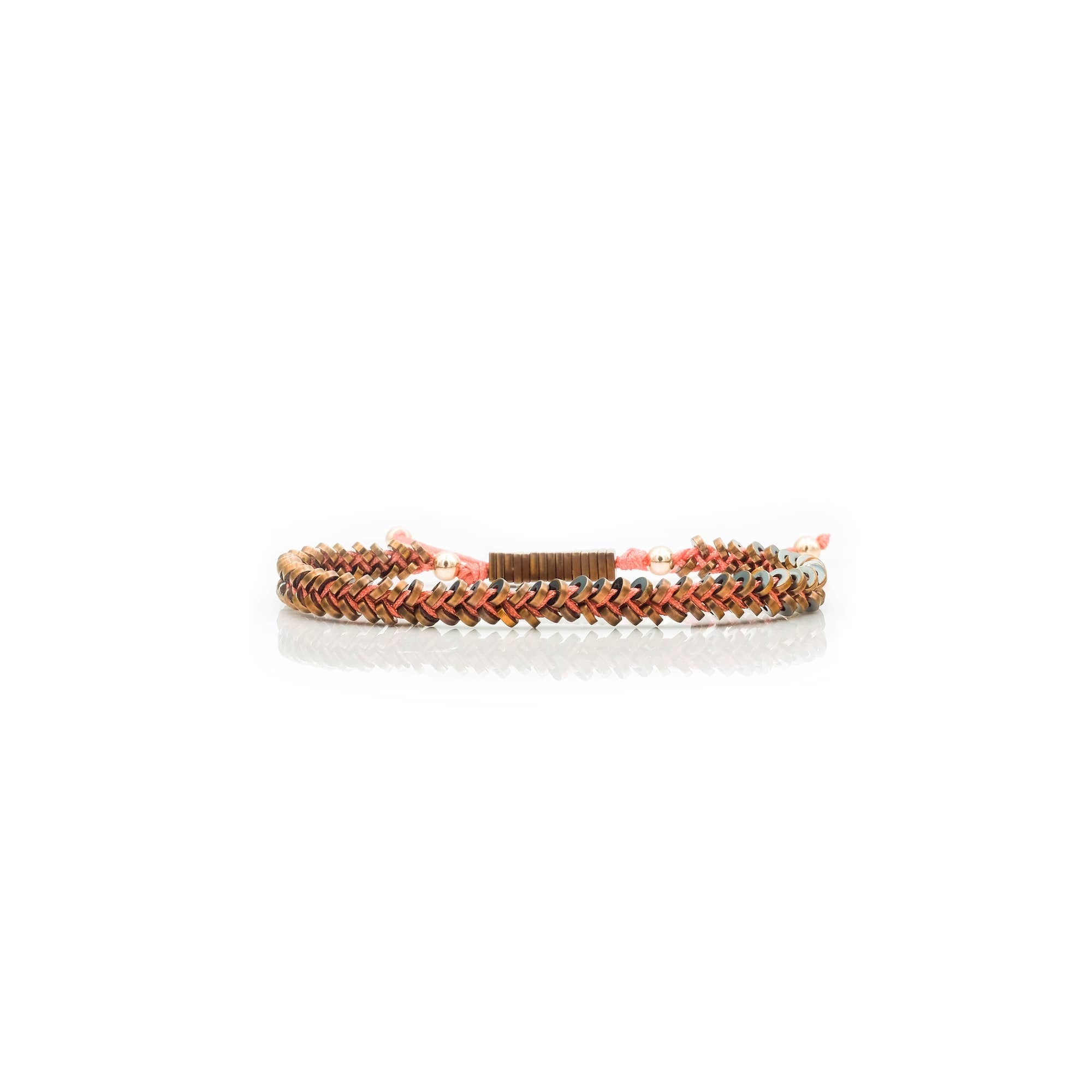 Rose Gold Braided Hematite Bracelet | Support AFSP