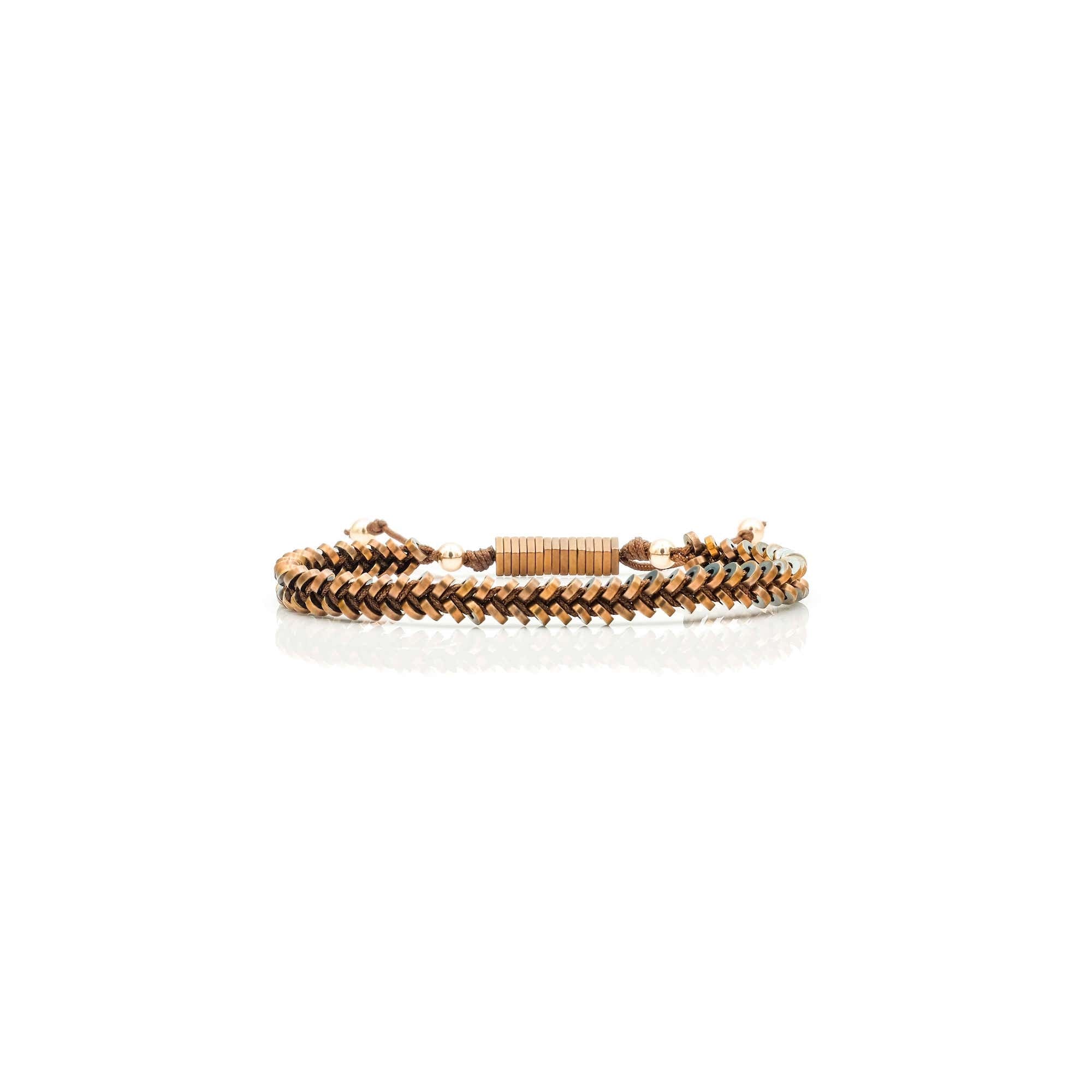 Rose Gold Braided Hematite Bracelet | Support AFSP