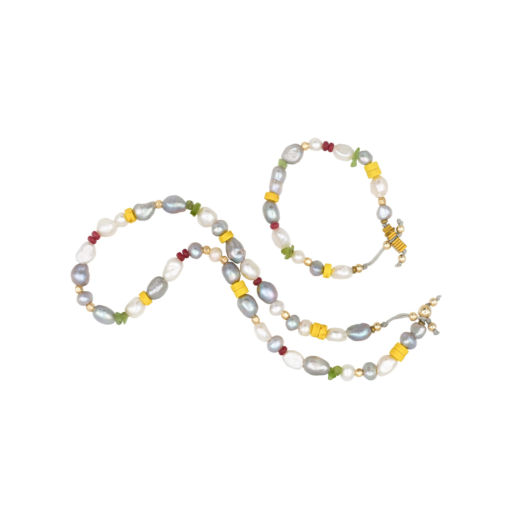 Handcrafted designer stone vibe jewelry happy necklace pearl jasper - Popvibe