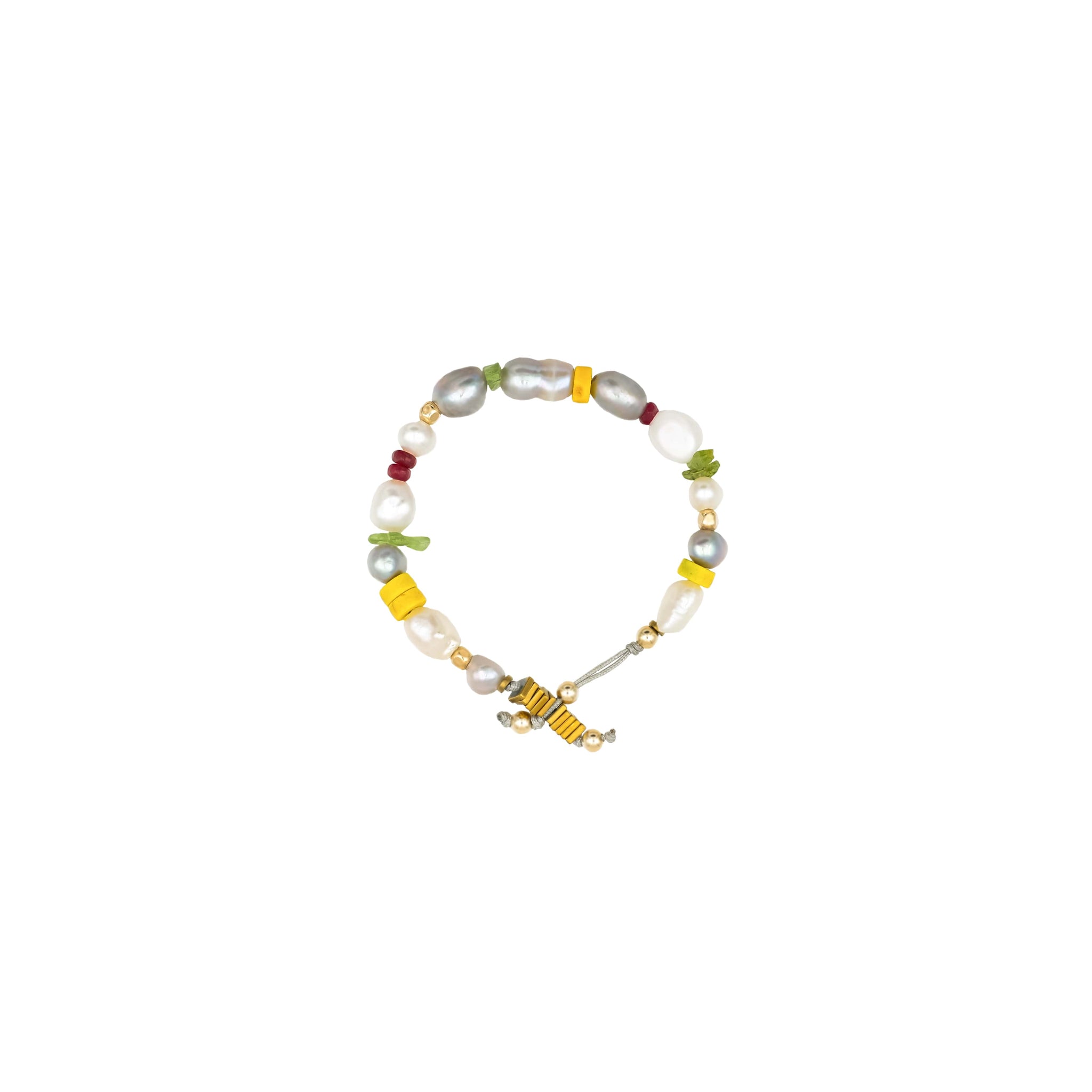 Handcrafted designer stone vibe jewelry pearl, jasper bracelet - popvibe